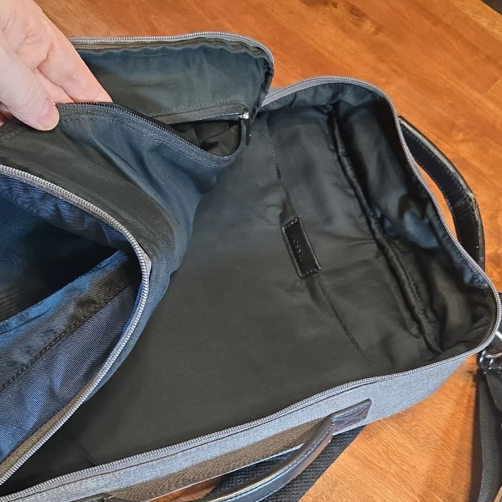 Fossil Blue and Black Laptop Bag